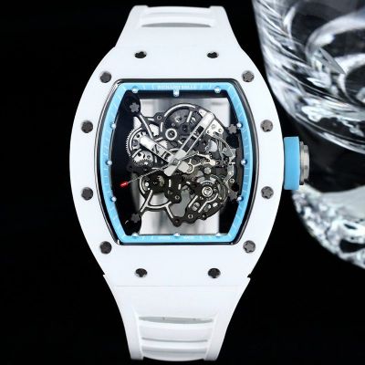 RICHARD MILLE Factory Richard Mille RM055 White ceramic case Diameter 49.9mm watch